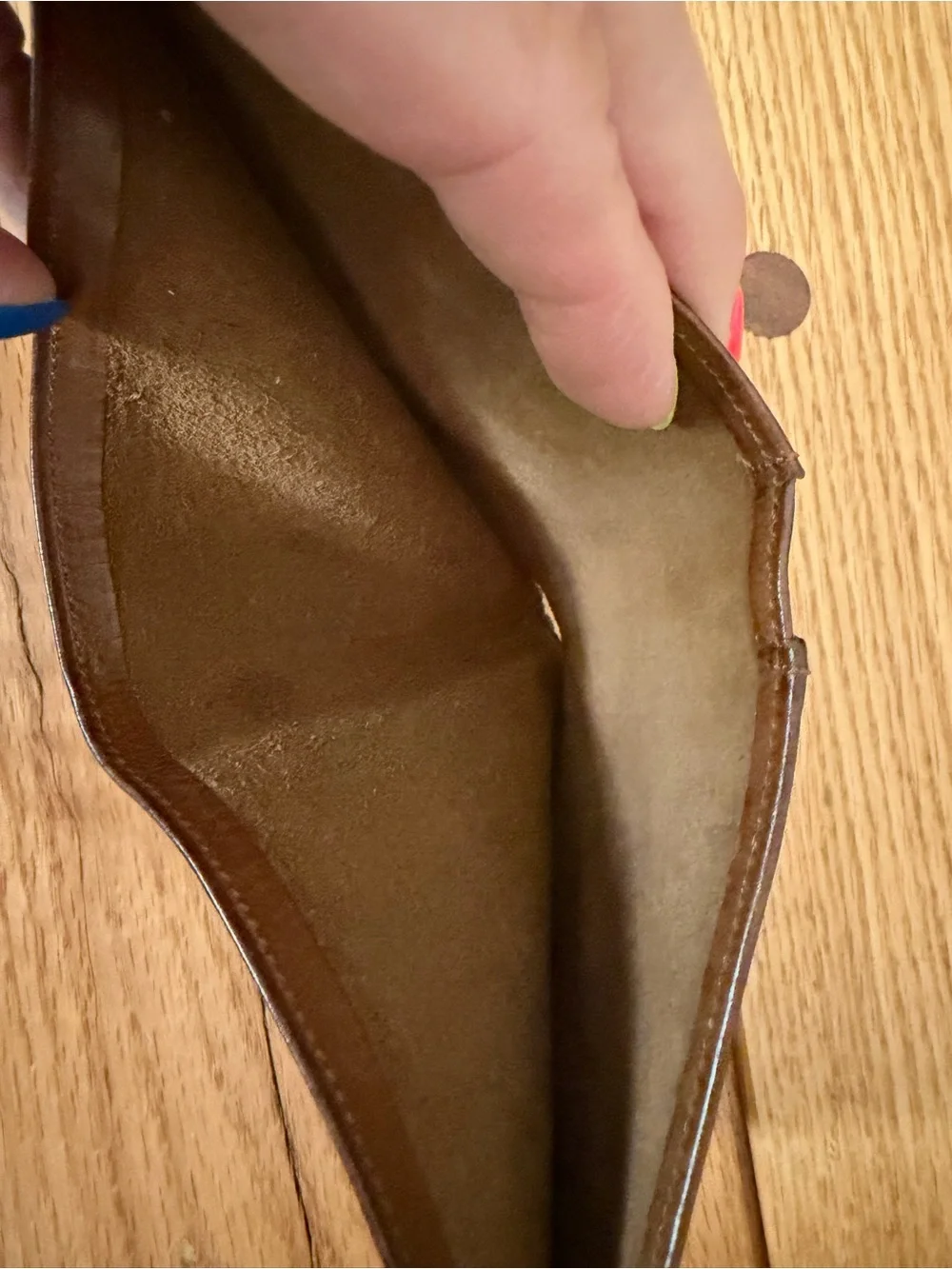 Vintage Coach Brown Leather Bi-Fold Wallet